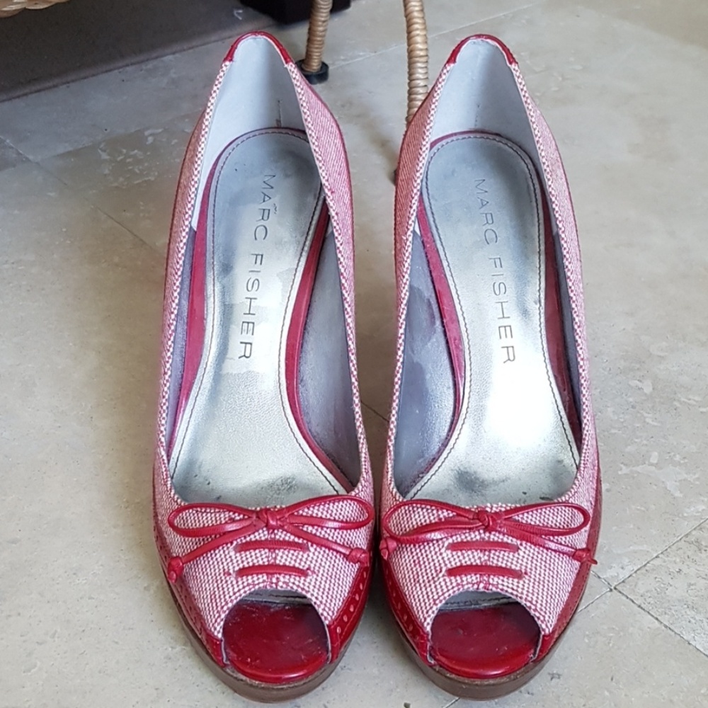 Retro peep toes shoes